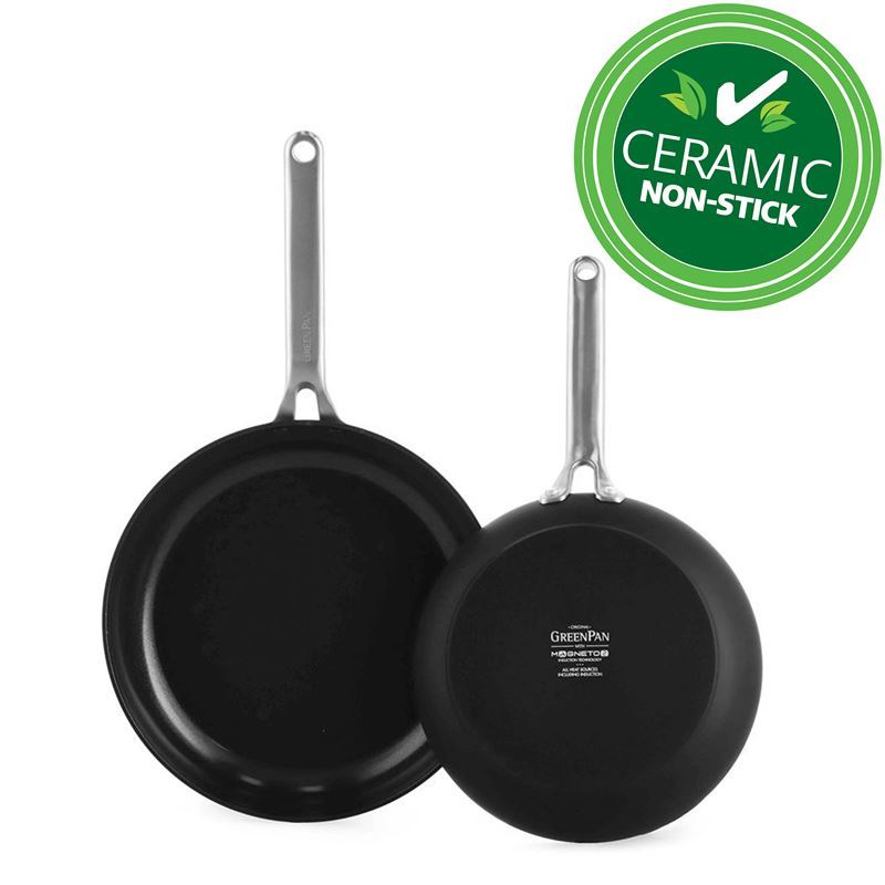 GreenPan – Omega Thermolon Infinity CERAMIC Non-Stick Induction 2pc Frypan 24 + 28cm