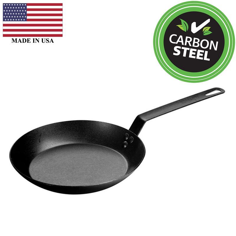 Lodge – Seasoned Carbon Steel 26cm Skillet (Made in the U.S.A)