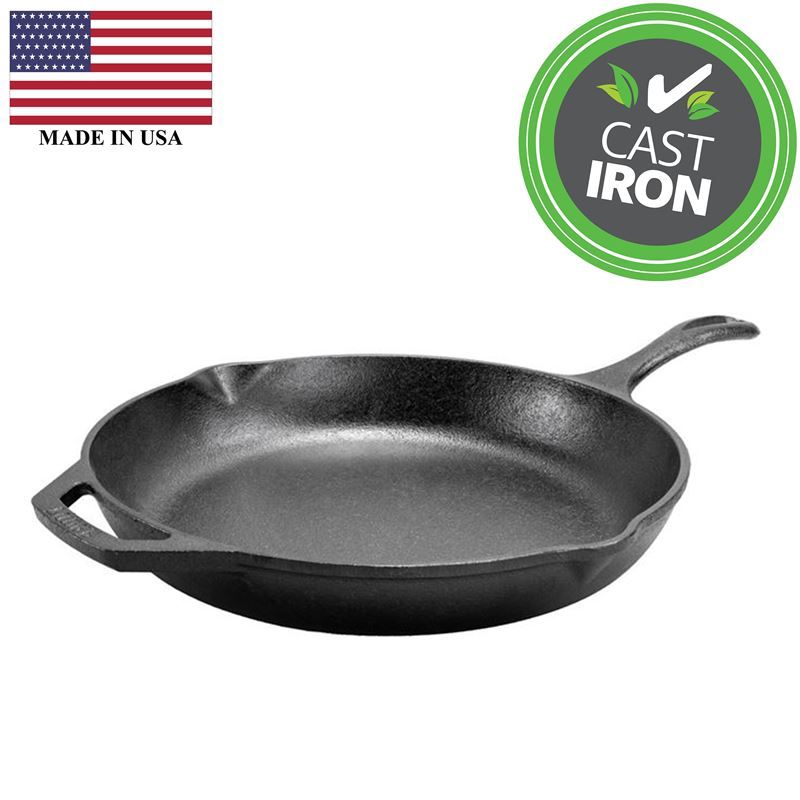Lodge – Logic Cast Iron Chef’s Collection 33cm Skillet (Made in the U.S.A)