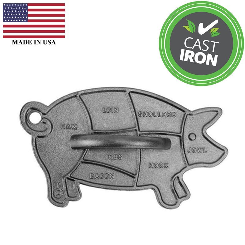 Lodge – Logic Cast Iron Seasoned Pig Shaped Press (Made in the U.S.A)