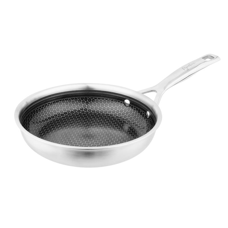 Pyrolux – Pyrohex Tri-Ply Brushed Stainless Steel CERAMIC Non-Stick Frypan 24cm