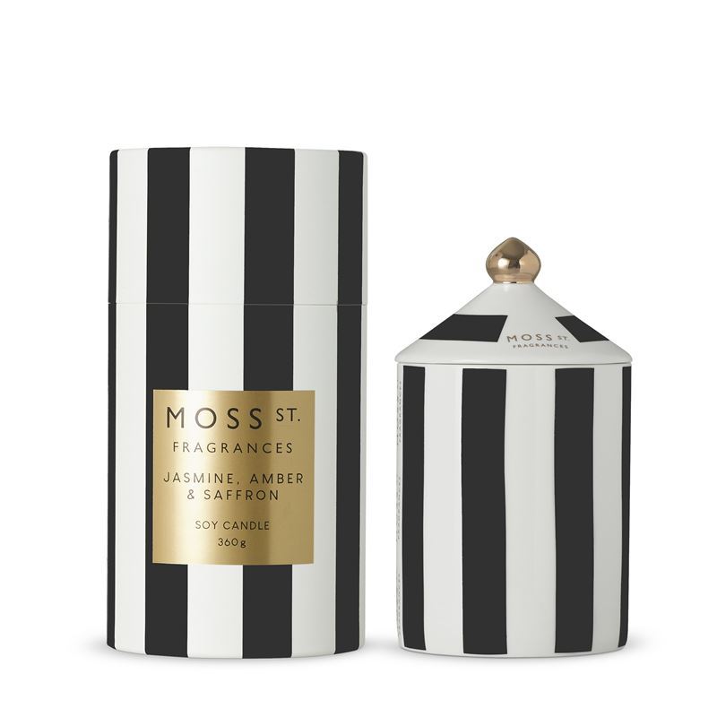 Moss St Fragrances – Jasmine, Amber & Saffron Large Candle 360g