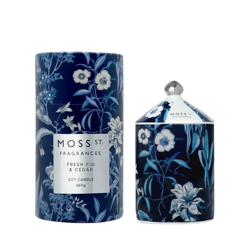 Moss St Fragrances – Fresh Fig & Cedar Large Candle 360g