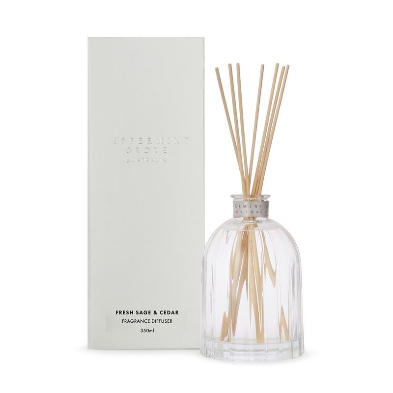Peppermint Grove – Fresh Sage & Cedar Large Fragrance Diffuser 350ml