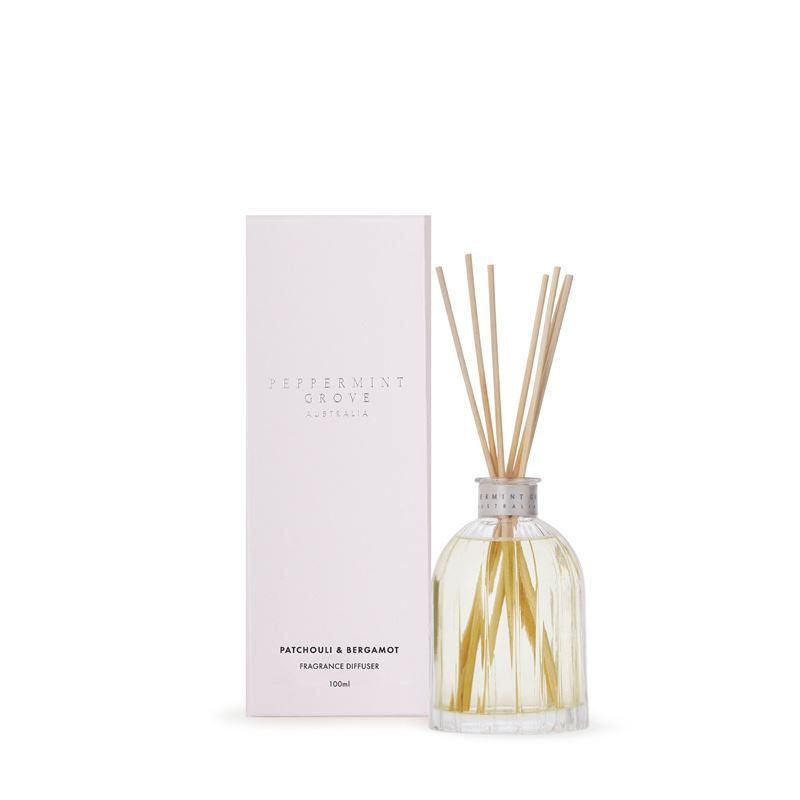 Peppermint Grove – Patchouli & Bergamot Mini Fragrance Diffuser 100ml