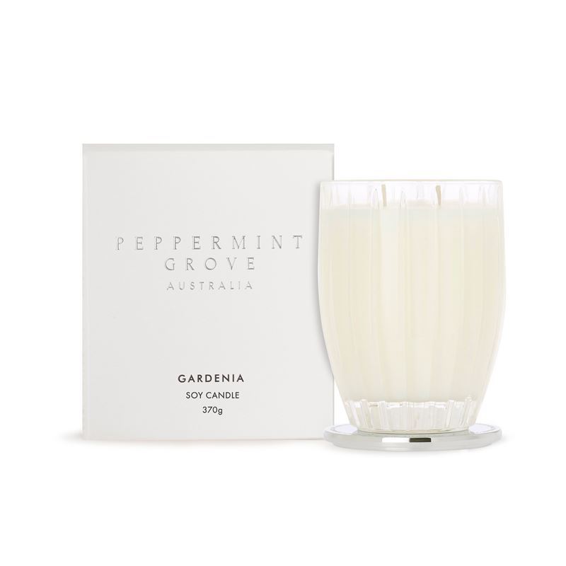 Peppermint Grove – Gardenia Large Soy Candle 370g