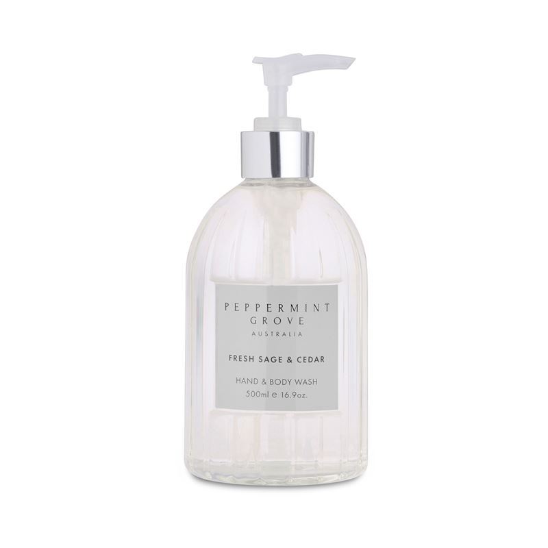 Peppermint Grove – Fresh Sage & Cedar Hand & Body Wash 500ml