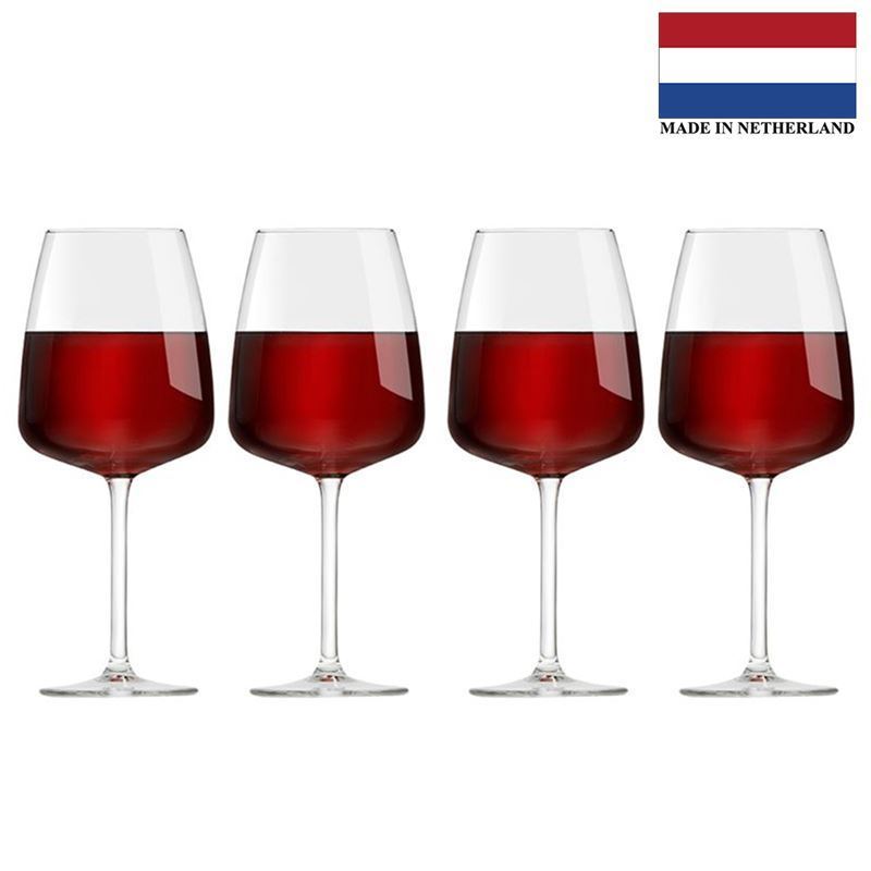 Royal Leerdam – Indigo Red Wine 600ml Glass Set of 4 (Made in The Netherlands)