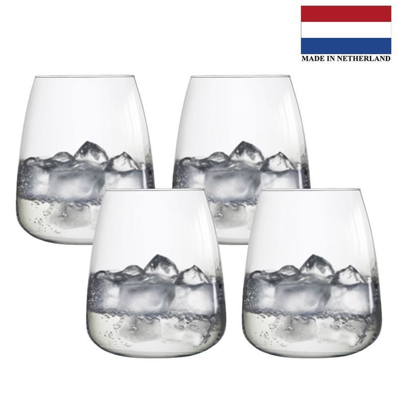 Royal Leerdam – Indigo Tumbler 480ml Glass Set of 4 (Made in The Netherlands)