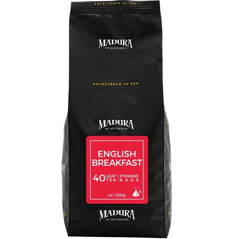 Madura Tea – English Breakfast Leaf Infusers Pyramid Bags 40pk
