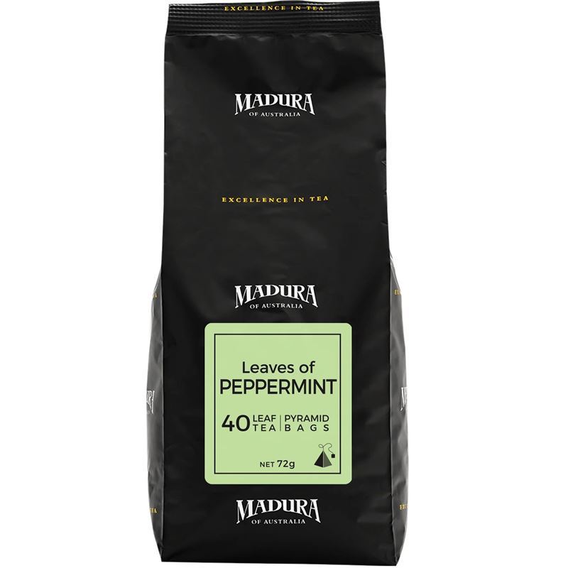 Madura Tea – Leaves of Peppermint Leaf Pyramid Infusers Bags 40pk