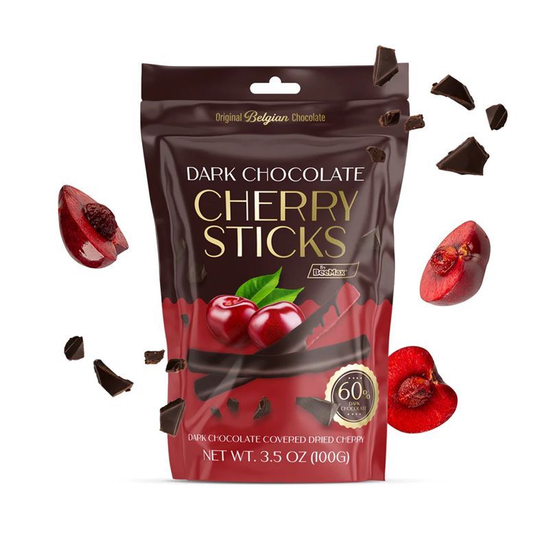 BeeMax – Dark Chocolate Covered Cherry Sticks (Product of Türkiye)