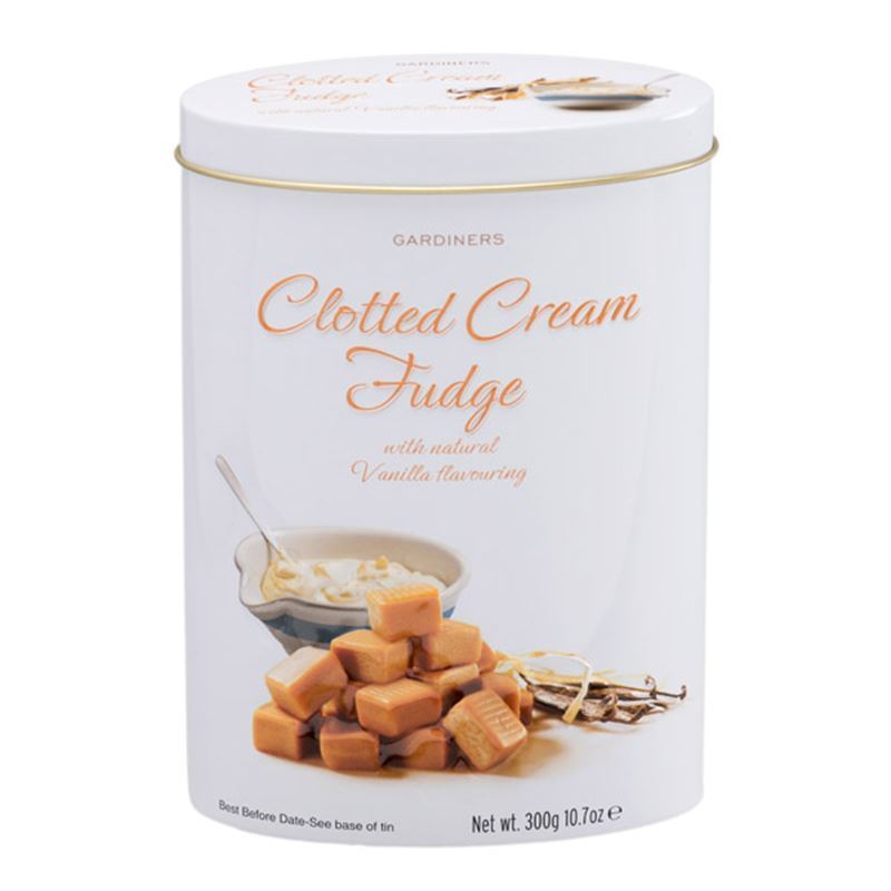 Gardiners – Clotted Cream Fudge 300g Tin (Product of Scotland)