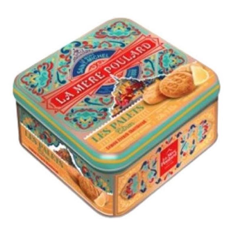 Mere Poulard – Lemon Shortbread Mythique Aqua Tin 250g (Product of France)
