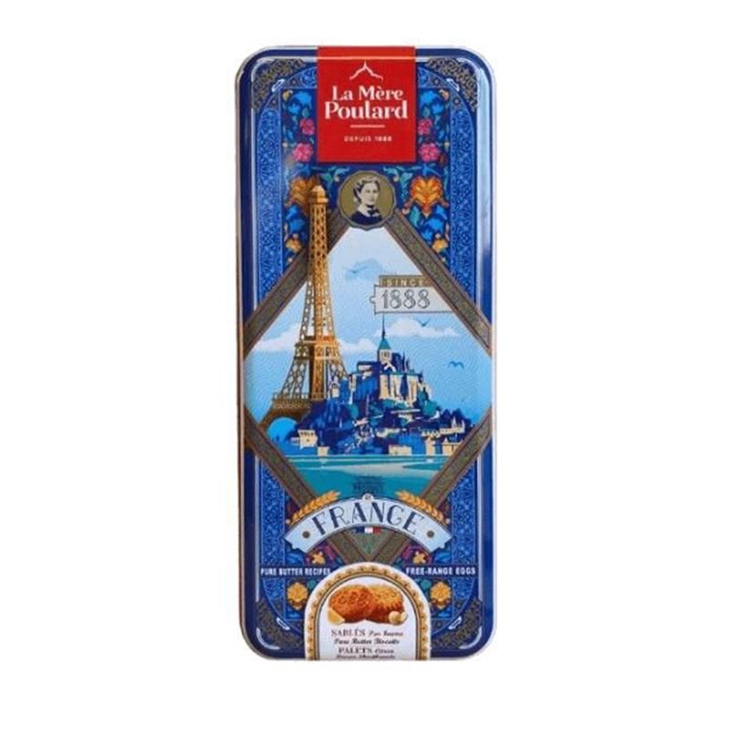 Mere Poulard – Pure Butter & Lemon Shortbread in Haute Couture Tin 375g (Product of France)