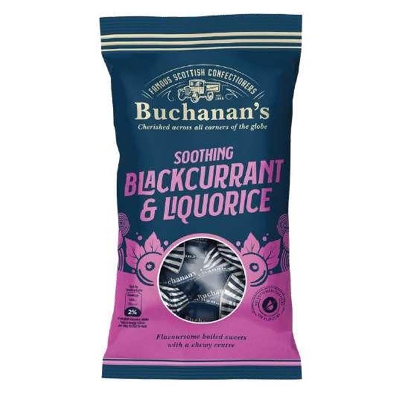 Buchanan’s – Authentic Blackcurrant & Liqourice Gift Bag 140g (Product of Scotland)