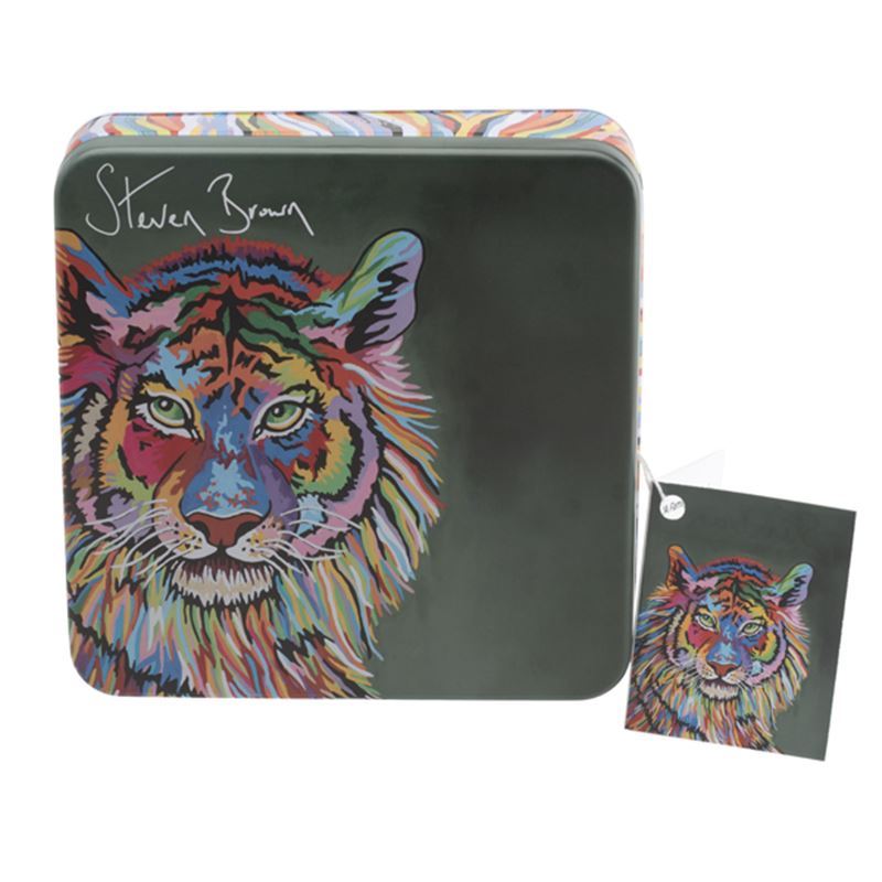 Steven Brown Art – Kim McZoo Tiger Salted Caramel Fudge Tin 200g ((Product of Scotland)