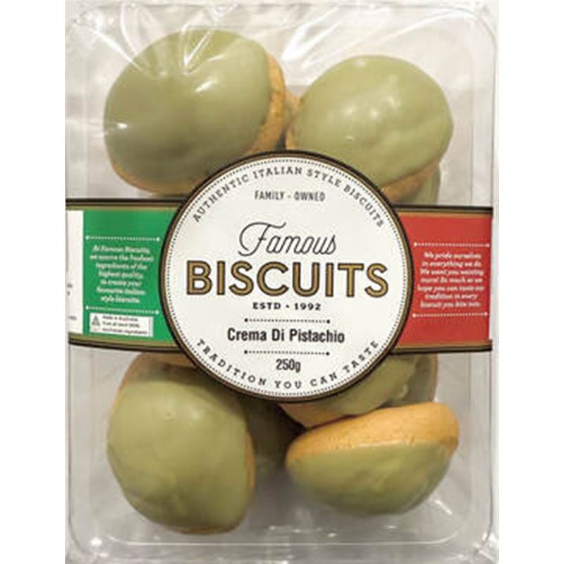 Famous Biscuits – Crema Di Pistachio Biscuits 250g (Product of Australia)