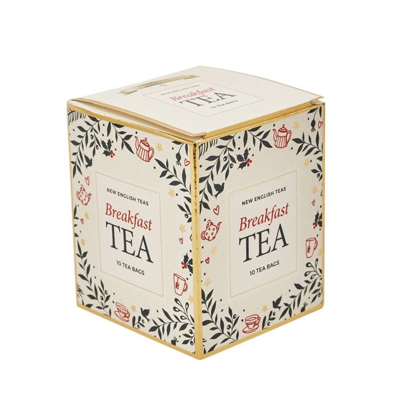 New English Teas – 10 Tea Bag English Breakfast Ivory Box
