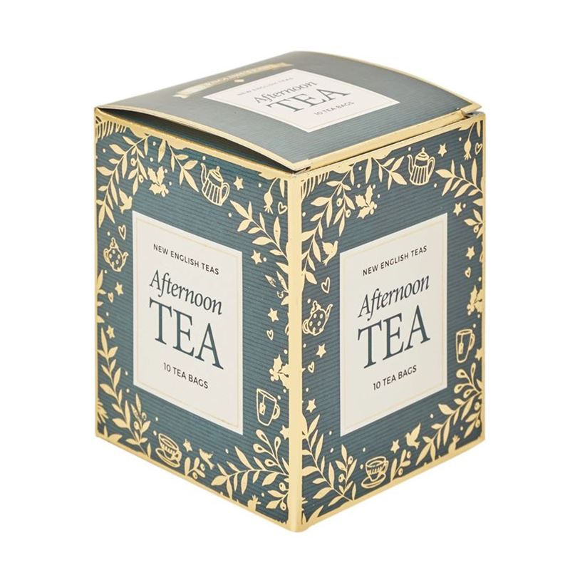 New English Teas – 10 Tea Bag English Afternoon Peacock Green Box