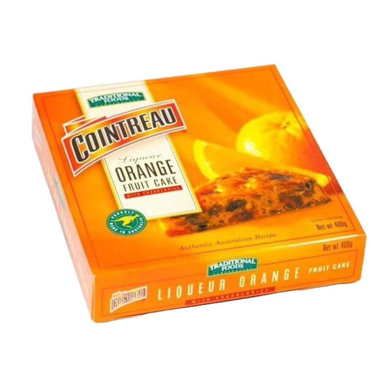 Traditional Foods Australia – Contreau Orange Fruit Cake 400g (Product of Australia)