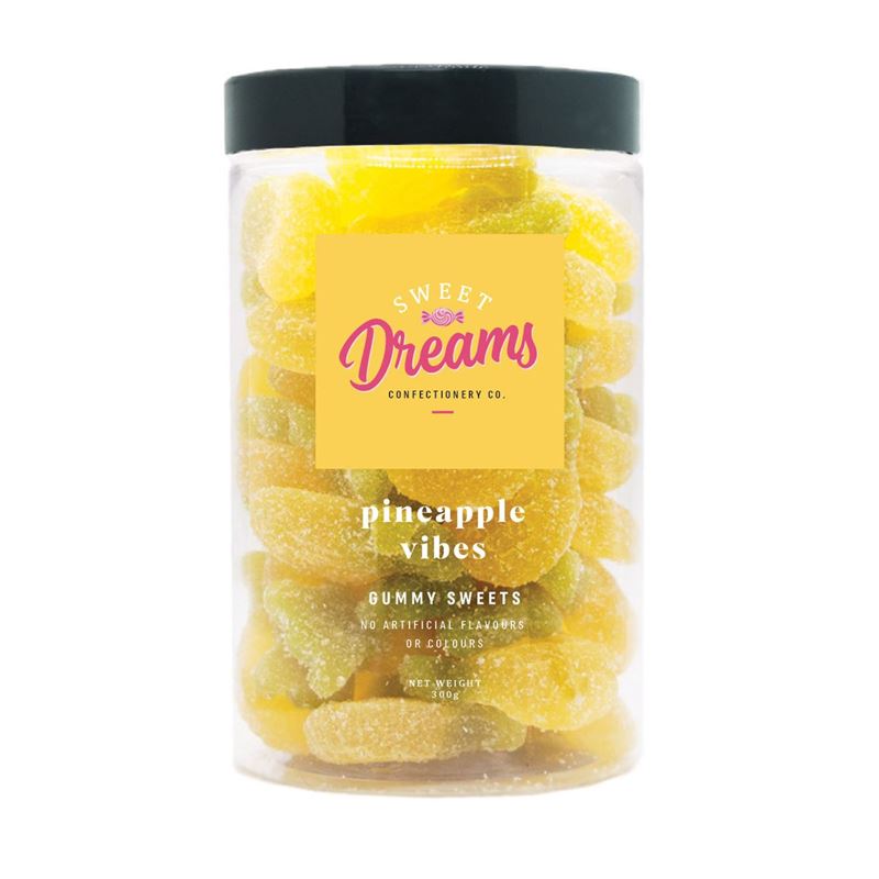 Sweet Dreams Confectionary Co. – Gummy Sweets Jar Pineaple Vibes 360g