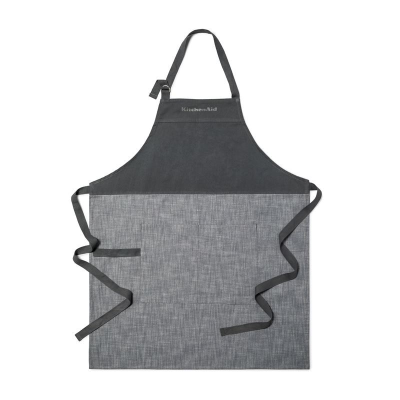 KitchenAid – Charcoal Grey Cotton Apron 71×88.5cm
