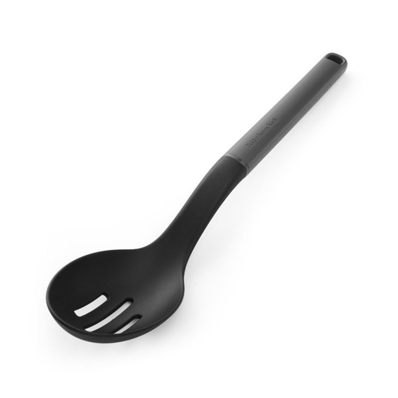 KitchenAid – Classic Charcoal Grey and Nylon Slotted Spoon