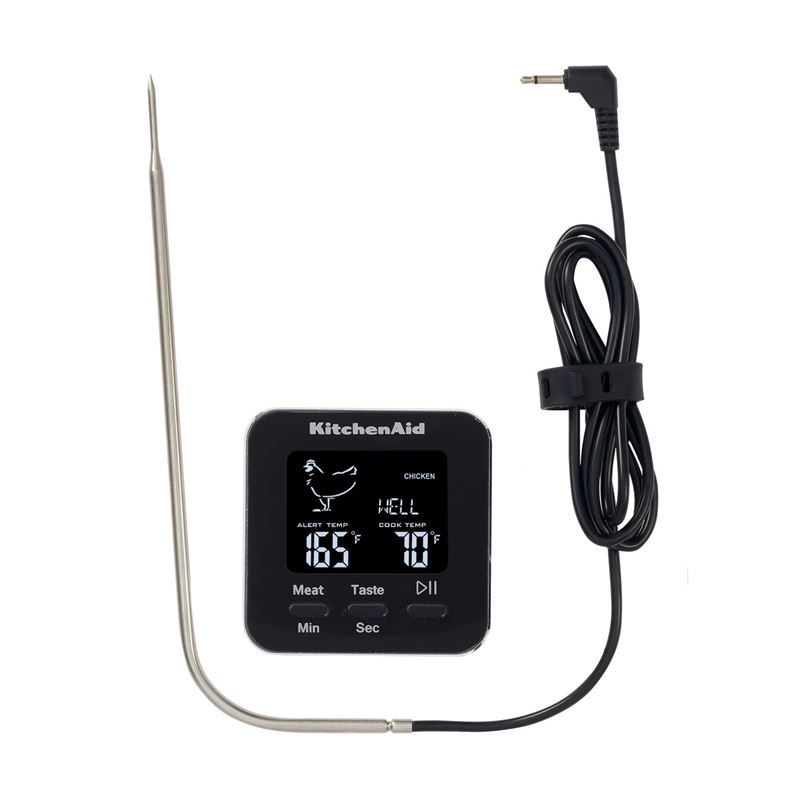KitchenAid – Digital Kitchen Thermometer with Timer and Leave-in Oven Probe