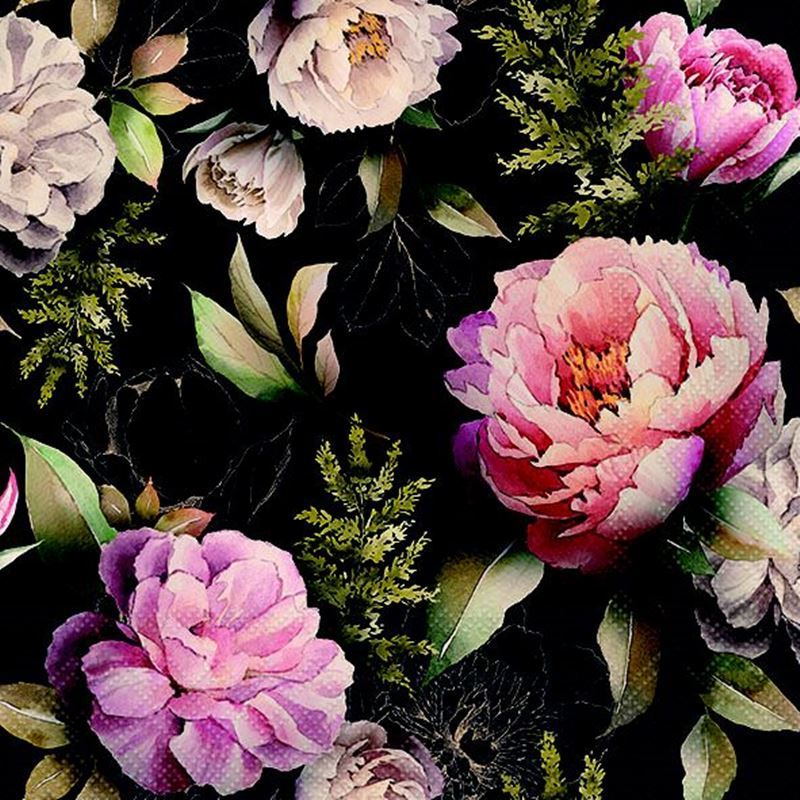 Paperie – Ambiente Luncheon 3-Ply 33x33cm Paper Napkins Pack of 20 Peonies Composition Black (Made in the Netherlands) Paperie – Ambiente Luncheon 3-Ply 33x33cm Paper Napkins Pack of 20 Peonies Composition Black (Made in the Netherlands)