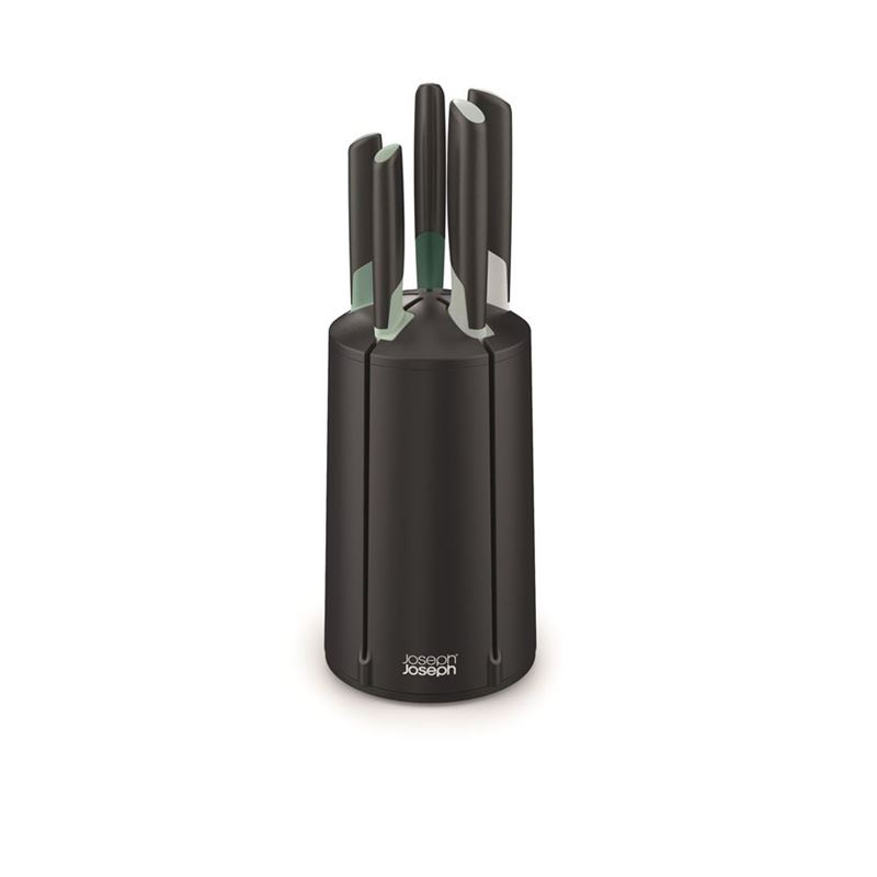 Joseph Joseph – Elevate Carousel 6pc Knife Block Set Sage