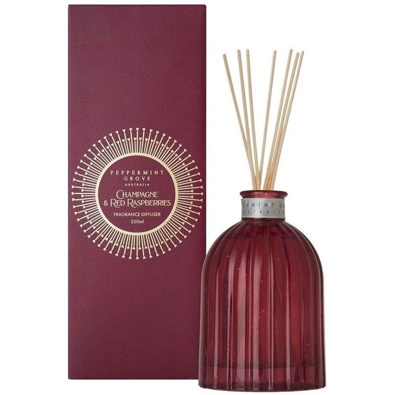 Peppermint Grove – Champagne & Red Raspberries Large Fragrance Diffuser 350ml