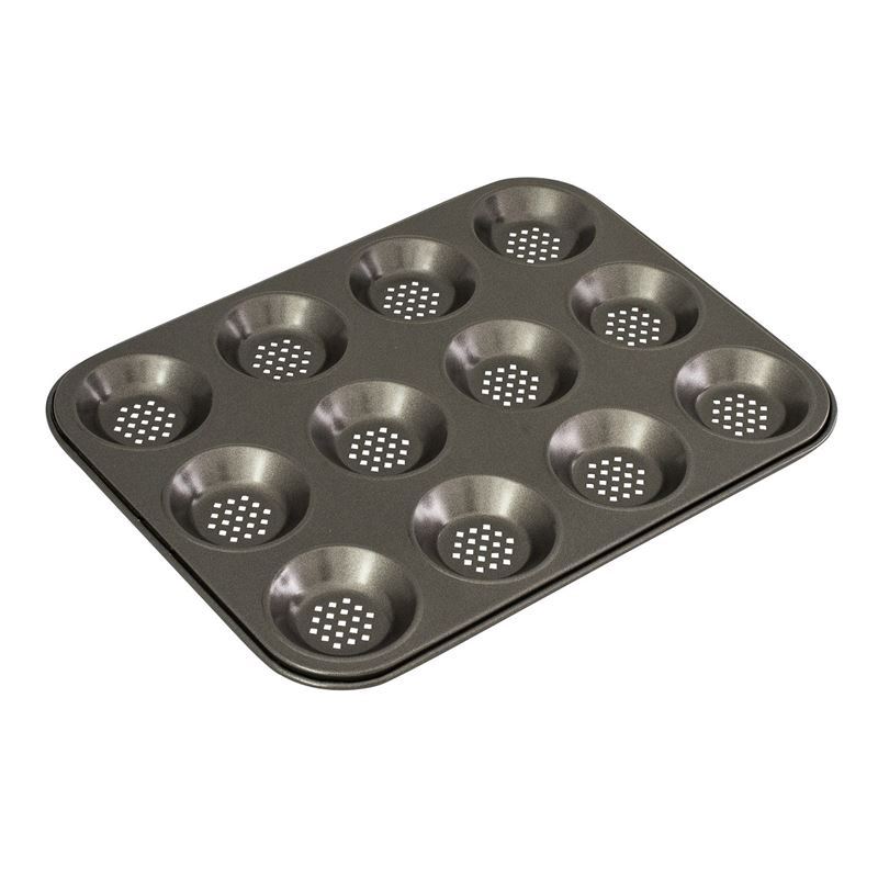 Bakemaster – Perfect Crust Non-Stick 12 Cup Shallow Baking Pan 32x24cm