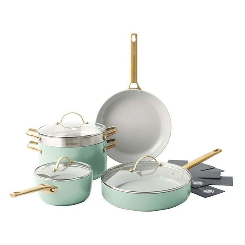 GreenPan – Padova CERAMIC Non-Stick Induction Mint Green 5pc Cookware Set
