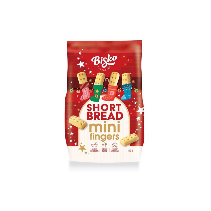 Bisko – Gingerbread Mini Fingers 100g (Product of Australia)