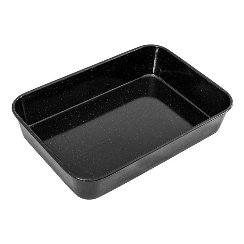 Bakemaster – Professional Vitreous Enamel Roasting Pan 40x28x8cm Non-Stick