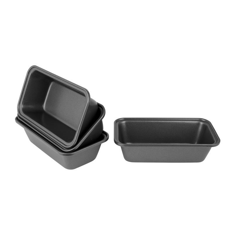 Bakemaster – Non-Stick Loaf Pan 15×8.5×4.5cm Set of 4