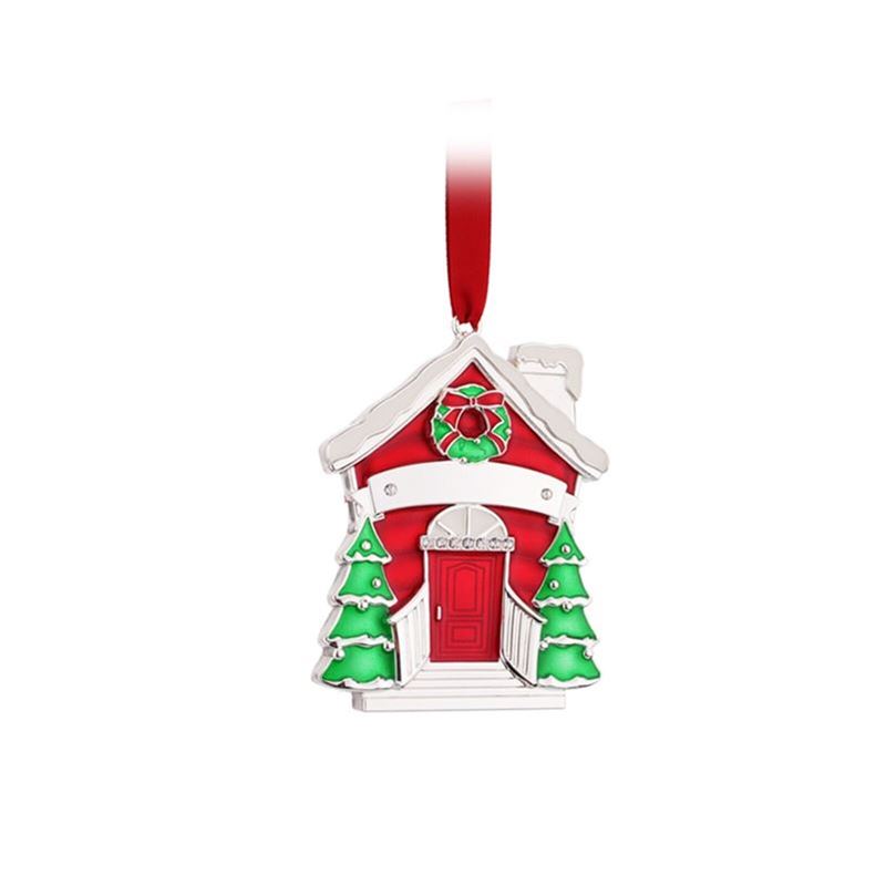 Whitehill – Silver Finish Our Home Ornament with Ribbon 8.5cm Gift Boxed