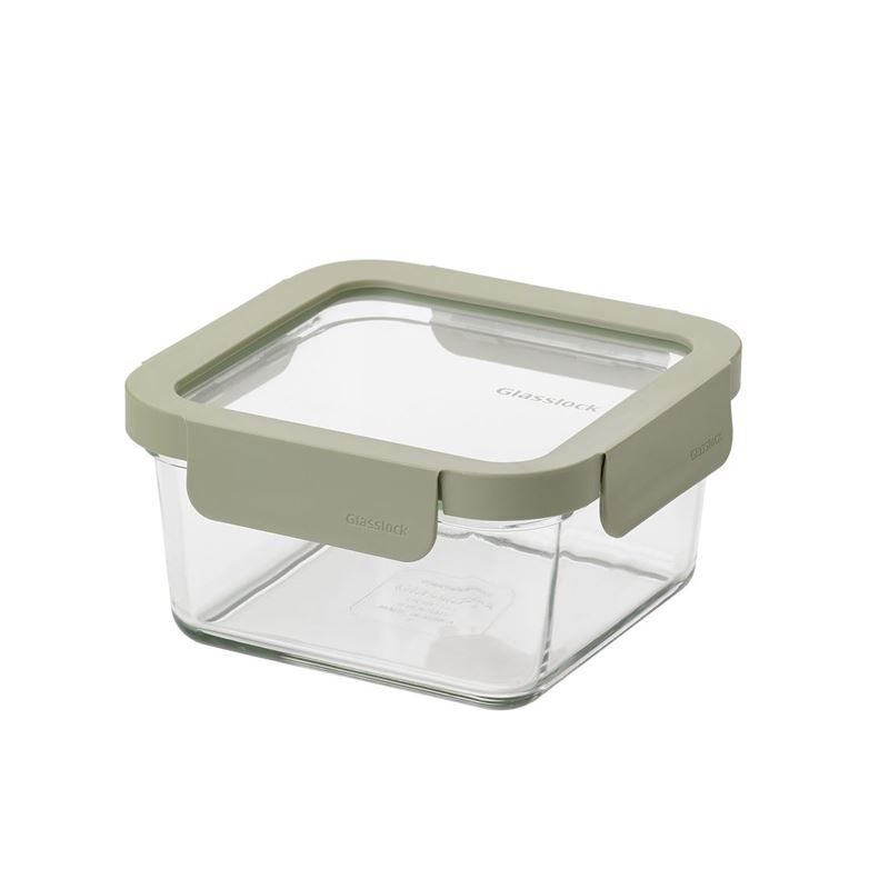 Glasslock – Essential Square Glass Lid + Base Food Container 1Ltr