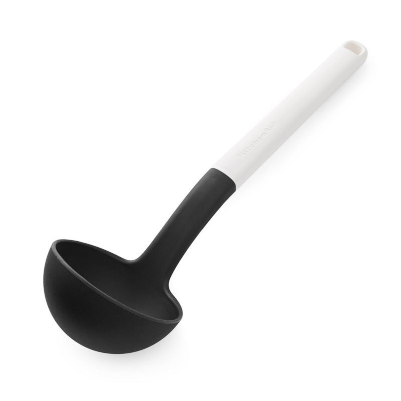 KitchenAid – Classic Porcelain White and Nylon Ladle