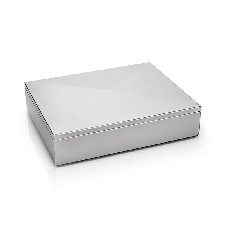 Whitehill – Leon Silver Finish Jewellery Box 25x20cm
