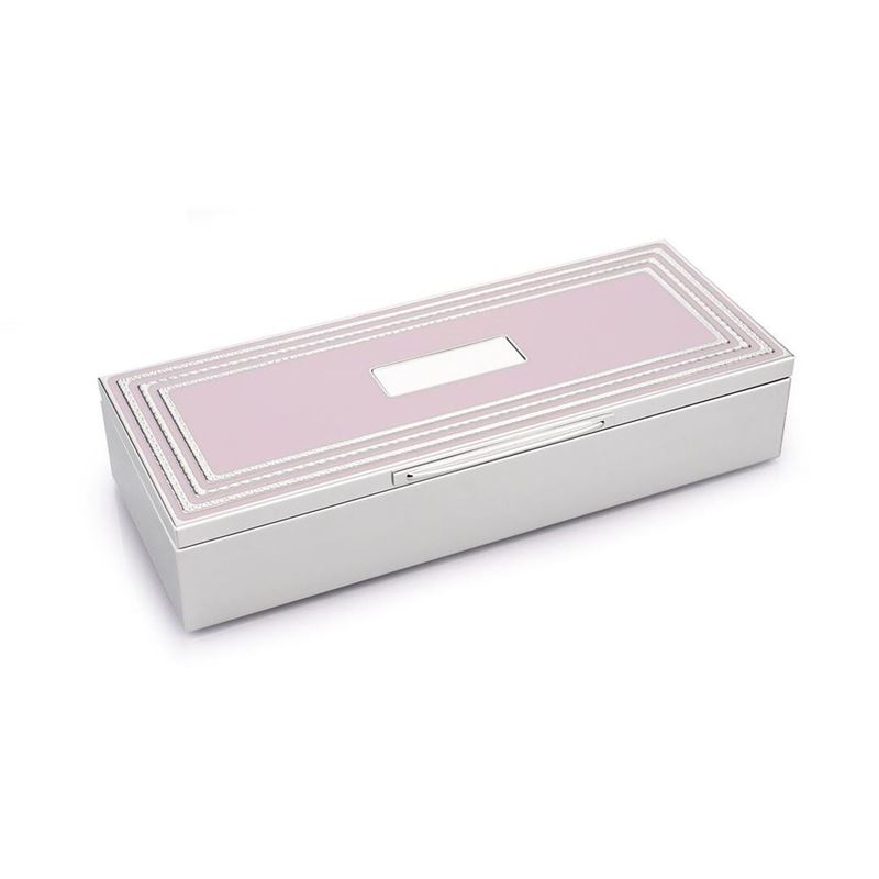 Whitehill – Lavender Love Link Silver Finish Jewellery Box
