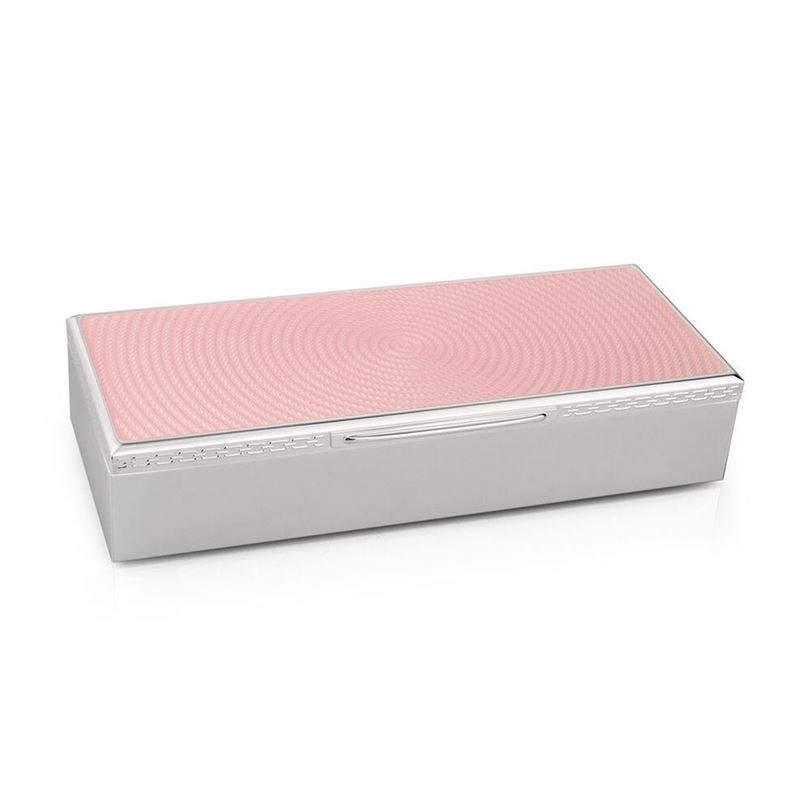 Whitehill – Rose Silver Finish Oblong Jewellery Box