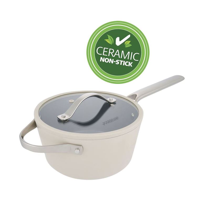 Pyrolux – Nexgen CERAMIC Non-Stick Induction Ivory 20cm Saucepan with Helper Handle 2.8Ltr
