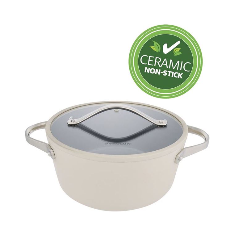 Pyrolux – Nexgen CERAMIC Non-Stick Induction Ivory 24cm Casserole 4.4tr