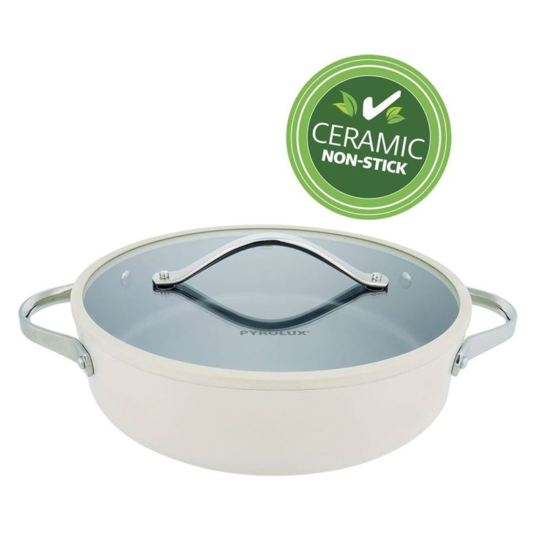 Pyrolux – Nexgen CERAMIC Non-Stick Induction Ivory 28cm Chef’s Pan 4.1tr
