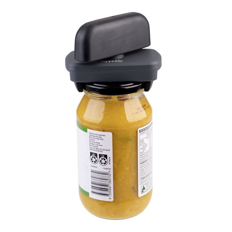 Appetito – Twist & Grab Jar Opener Black