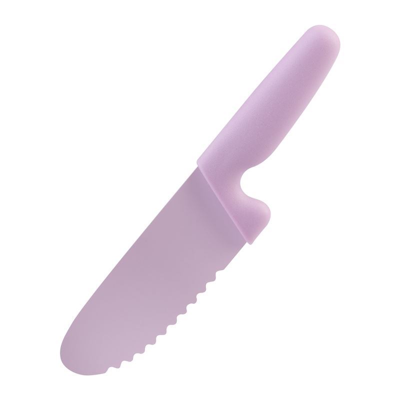 Appetito – Children’s Safety Knife with Non-Stick Serrated Blade Pink