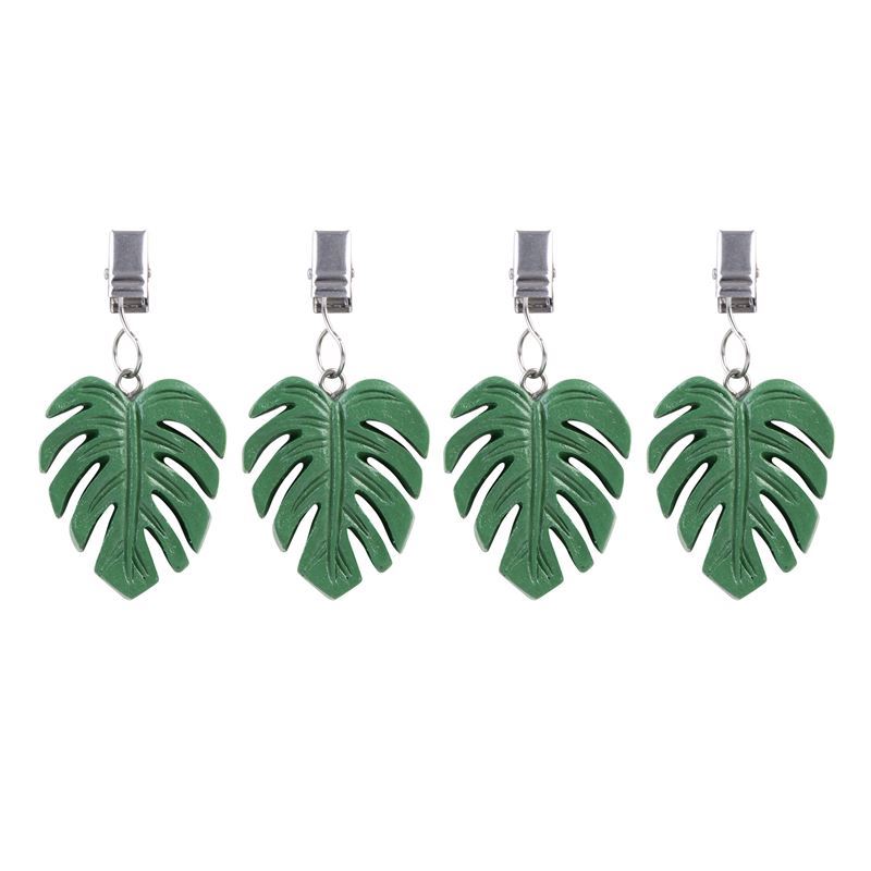 Alfresco Lane – Tablecloth Weights Set of 4 Monstera Leaf