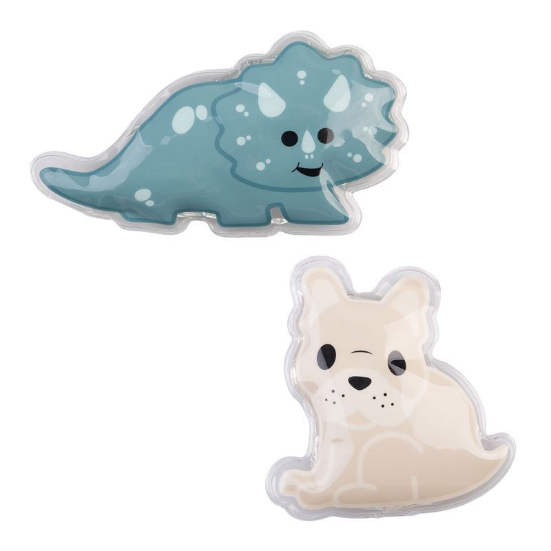Melii Luxe – Gel Ice Pack set of 2 DInosaur and Bulldog
